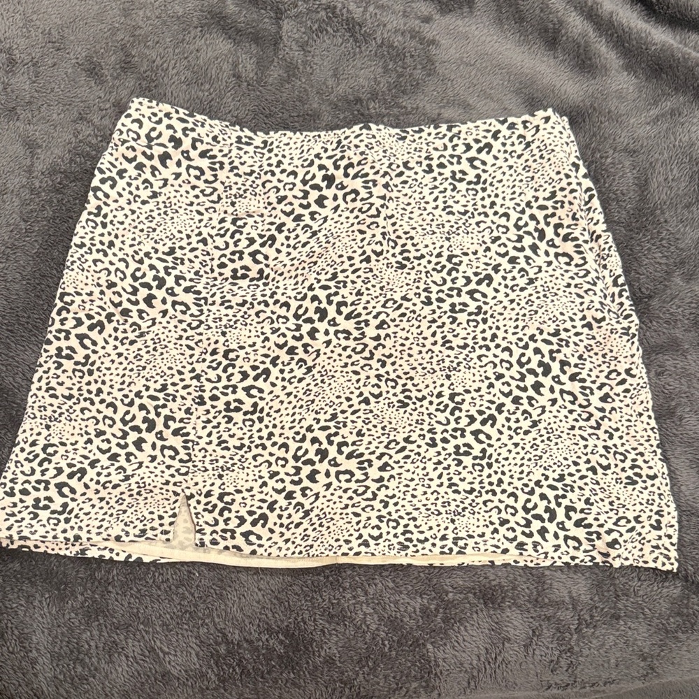 American Eagle Outfitters Animal Print Mini Skirt